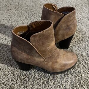 BAMBOO Brown Ankle Boots